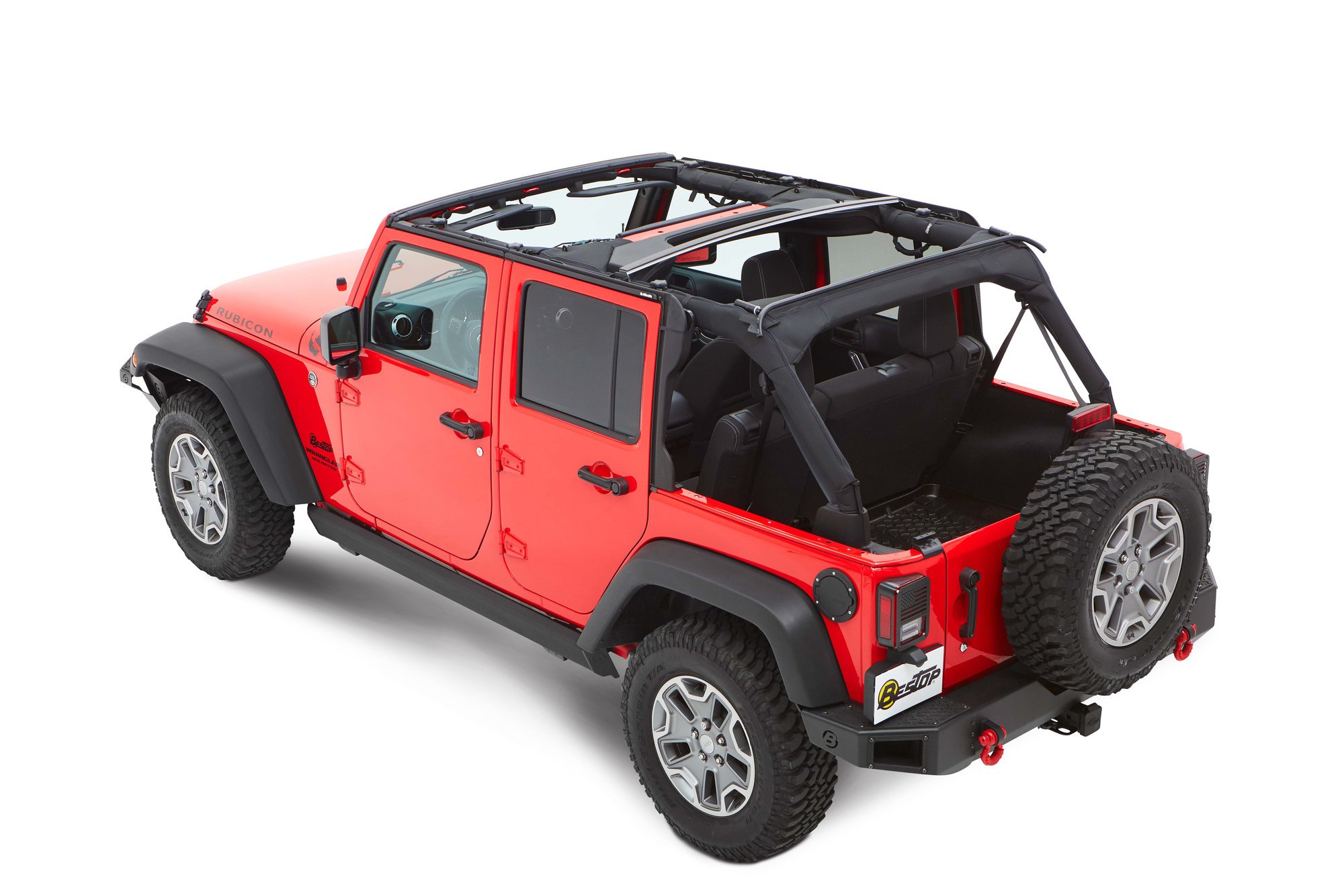 Bestop 56853-35 Trektop NX Soft Top in Black Diamond for 07-18 Jeep  Wrangler JK 4-Door